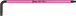 Clés mâles coudées Multicolour, syst. métrique, avec fonction de retenue 950 SPKL Hex-Plus HF 3,0 leuchtpink WERA - 05022200001