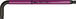 Clés mâles coudées Multicolour, syst. métrique, avec fonction de retenue 950 SPKL Hex-Plus HF 8,0 pink WERA - 05022204001