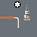 Clés mâles coudées avec fonction de retenue, version longue, acier inoxydable 3967 SXL HF TORX 40 WERA - 05022688001