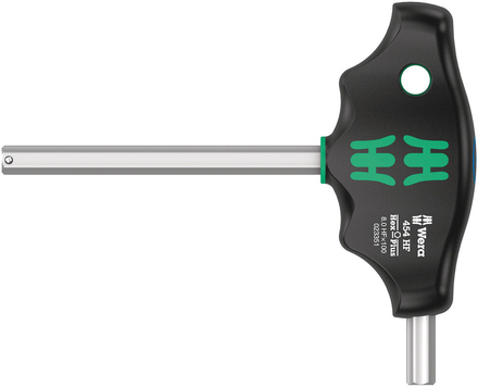 Tournevis hexagonal en T Hex-Plus avec fonction de retenue 454 Hex-Plus HF 8 x 100 mm WERA - 05023351001