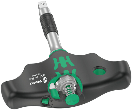 Tournevis adaptateur manche en T avec cliquet 411 A RA Wera - 05023460001