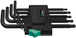 Jeu de clés mâles coudées TORX®, BlackLaser 967/9 TORX 1 WERA - 05024242001
