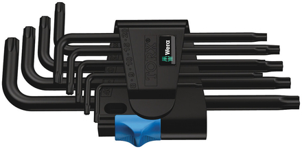 Clés mâles coudées TORX® HF avec fonction de retenue, BlackLaser 967/9 TORX HF 1 WERA - 05024244001