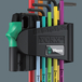 Jeu de clés mâles coudées BO Multicolour, BlackLaser 967/9 TORX BO 1 WERA - 05024335001