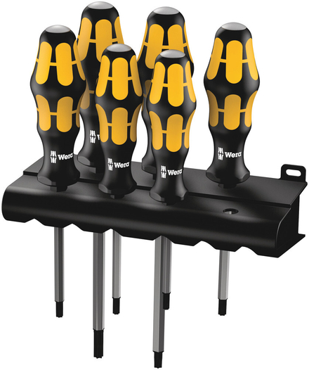 TORX® Jeu de tournevis Kraftform Wera : le tournevis-burin + Rack 977/6 TORX WERA - 05024410001