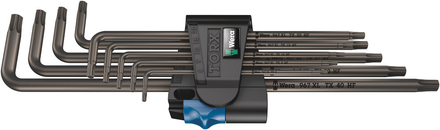 Clés mâles coudées avec fonction de retenue, version longue 967/9 TORX XL HF 1 WERA - 05024450001