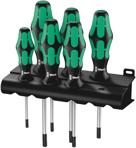 TORX® Jeu de tournevis Kraftform Plus + Rack 367/6 TORX WERA - 05028062001