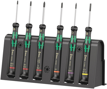 Jeu de tournevis électronicien + Rack 2050/6 WERA - 05030181001