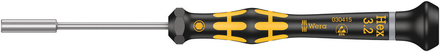 Tournevis ESD à douille Kraftform Micro 1569 ESD Micro 3,2 x 60 mm WERA - 05030415001