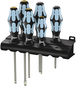 Jeu de tournevis, acier inoxydable + Rack 3334/3355/6 WERA - 05032061001