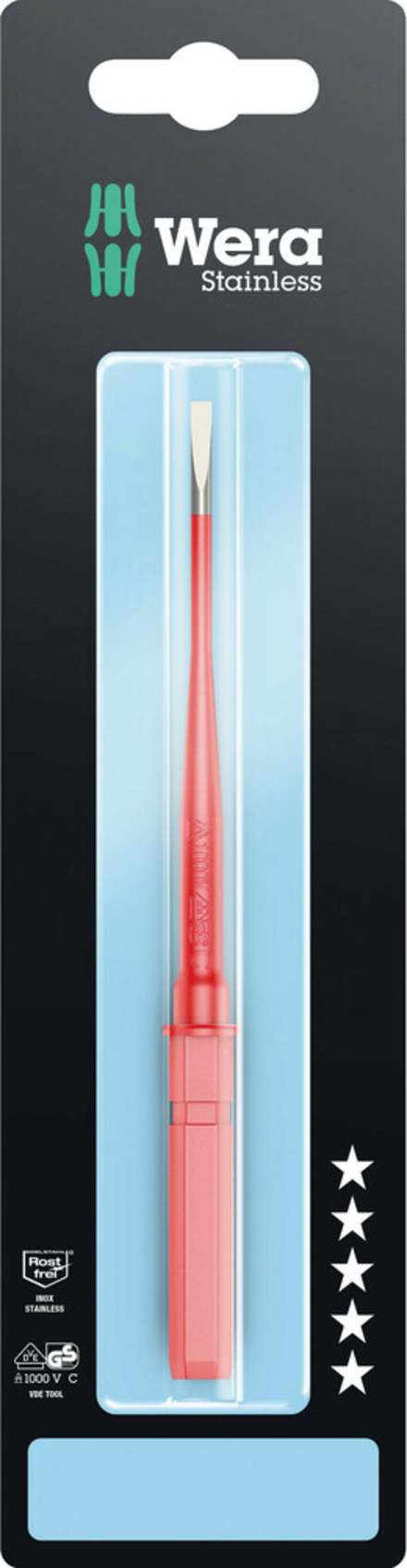 Lame interchangeable avec lame à diamètre réduit Kraftform Kompakt VDE 3060 iS 0,6 x 3,5 x 154mm SB Wera - 05033606001