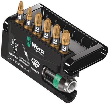 Bit-Check 7 PZ Diamond 1 Bit-Check 7 PZ Diamond 1 WERA - 05057412001