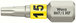 Embout avec fonction de retenue pour vis TORX 867/1 TORX HF 15 x 25 mm Wera - 05066141001