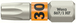 Embout avec fonction de retenue pour vis TORX 867/1 TORX HF 30 x 25 mm Wera - 05066144001