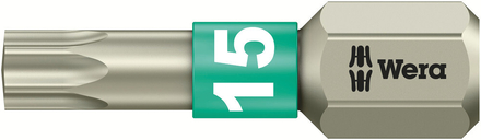 Embouts TORX® TS, acier inoxydable 3867/1 TS TORX 15 x 25 mm WERA - 05071033001
