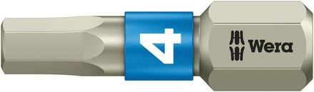 Embouts Hex-Plus, acier inoxydable 3840/1 TS Hex-Plus 4,0 x 25 mm WERA - 05071074001