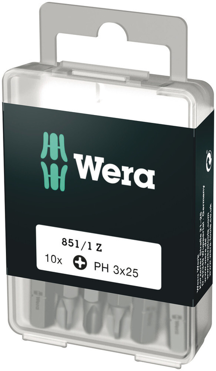 Embouts Z DIY 851/1 Z PH 3 x 25 mm DIY-Box WERA - 05072402001