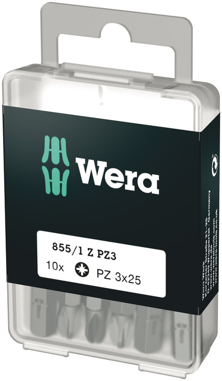 Embouts Z DIY 855/1 Z PZ 3 x 25 mm DIY-Box WERA - 05072405001