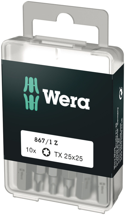 Embouts TORX® DIY 867/1 Z TORX 25 x 25 mm DIY-Box WERA - 05072409001