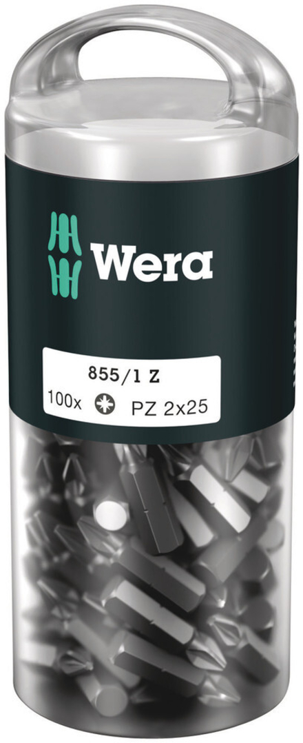 Embouts Z DIY 100 855/1 Z PZ 2 x 25 mm DIY-Box WERA - 05072444001