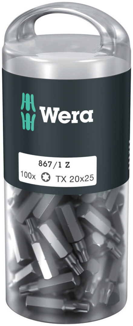 Embouts TORX® DIY 100 867/1 Z TORX 20 x 25 mm DIY-Box WERA - 05072448001