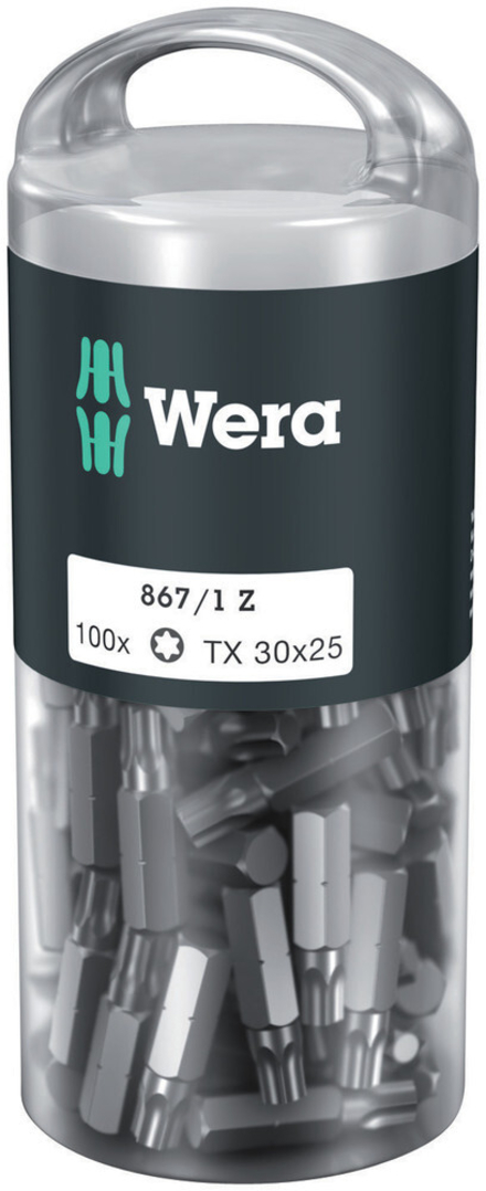 Embouts TORX® DIY 100 867/1 Z TORX 30 x 25 mm DIY-Box WERA - 05072451001