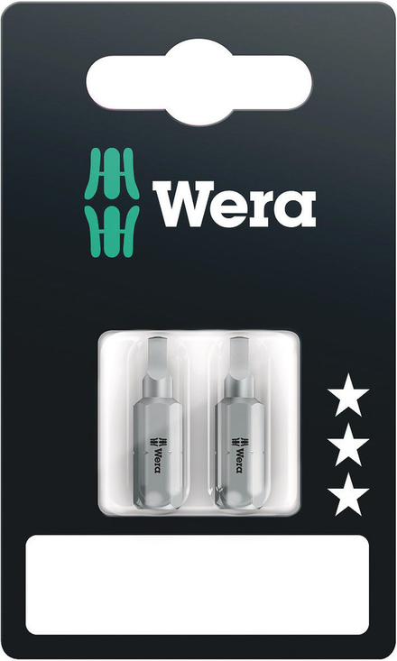 Emb.stand.extra rigide p.vis carrée 868/1 Z # 1 x 25 mm SB Wera - 05073074001