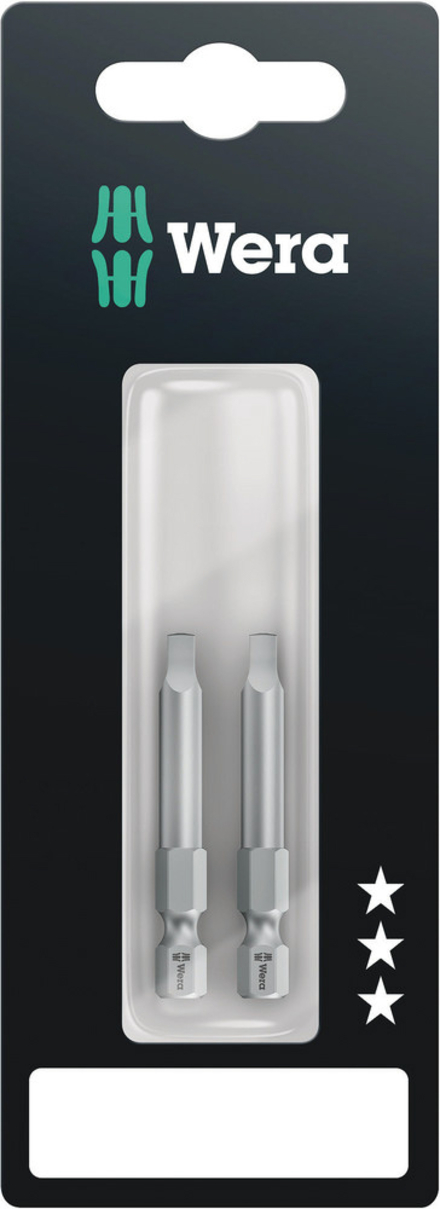 Embouts standards extra rigide pour vis carrée 868/4 Z - 1 x 50 mm SB - WERA - 05073076001