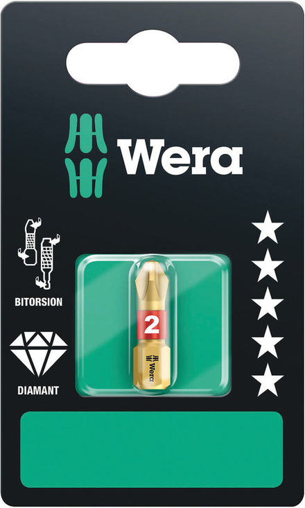 Embouts BDC SB 851/1 BDC PH 2 x 25 mm SB WERA - 05073333001