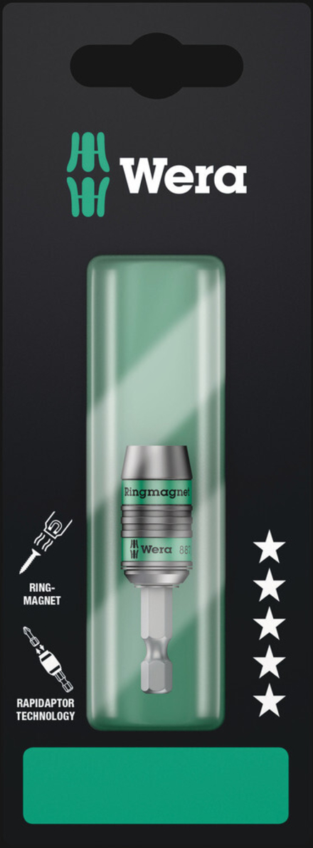Porte-embouts universel Rapidaptor, à aimant annulaire 887/4 RR SB WERA - 05073511001