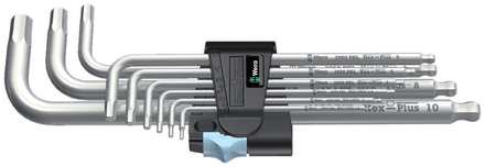 Jeu de clés mâles coudées, syst. métrique, acier inoxydable 3950/9 Hex-Plus Stainless 1 WERA - 05073544001