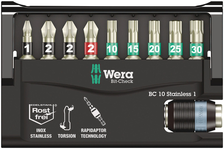 Bit-Check 10 Stainless 1 SB Bit-Check 10 Stainless 1 SB WERA - 05073630001