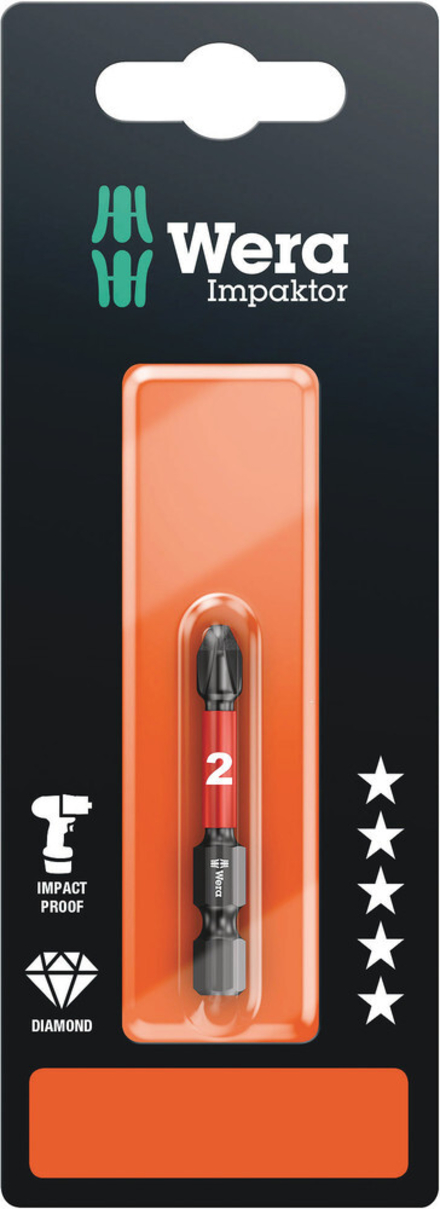 Embouts IMP DC SB Impaktor 851/4 IMP DC PH 2 x 50 mm SB WERA - 05073956001