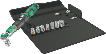 Clé dynamomé. +douilles+housse textile Safe-Torque A 1 Set 1 Wera - 05075830001