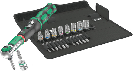 Clé dynamomé. +douilles+housse textile Safe-Torque A 2 Set 1 Wera - 05075832001