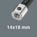 Clé à fourche interchangeable, 14x18 mm 7780 14x18mm Maul 32mm WERA - 05078684001