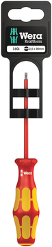 Tournevis isolé pour vis à fente 160 i 0,4 x 2,5 x 80 mm Hang-Tag WERA - 05100000001