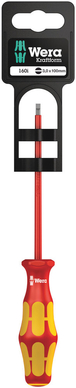 Tournevis isolé pour vis à fente 160 i 0,5 x 3,0 x 100 mm Hang-Tag WERA - 05100001001