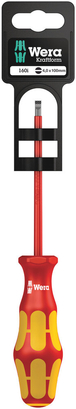 Tournevis isolé pour vis à fente 160 i 0,8 x 4,0 x 100 mm Hang-Tag WERA - 05100003001