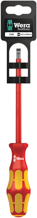 Tournevis isolé pour vis à fente 160 i 1,0 x 5,5 x 125 mm Hang-Tag WERA - 05100004001