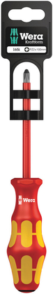 Tournevis isolé pour vis cruciformes PZ 165 i PZ 2 x 100 mm Hang-Tag WERA - 05100016001