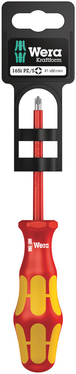 Tournevis isolé pour vis PlusMinus (Pozidriv/à fente) 165 i PZ/S # 1 x 80 mm Hang-Tag WERA - 05100021001