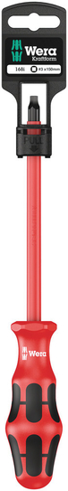 Tournevis isolé pour vis à empreinte carrée 168 i # 3 x 150 mm Hang-Tag WERA - 05100026001
