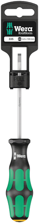 Tournevis pour vis à fente 335 0,6 x 3,5 x 100 mm Hang-Tag WERA - 05100042001