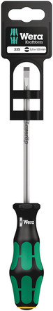 Tournevis pour vis à fente 335 1,0 x 5,5 x 125 mm Hang-Tag WERA - 05100044001
