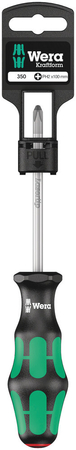 Tournevis pour vis Phillips 350 PH 2 x 100 mm Hang-Tag WERA - 05100052001