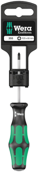 Tournevis pour vis cruciformes PZ 355 PZ 0 x 60 mm Hang-Tag WERA - 05100055001