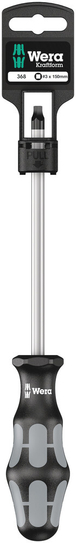 Tournevis pour vis à empreinte carrée 368 # 3 x 150 mm Hang-Tag WERA - 05100072001