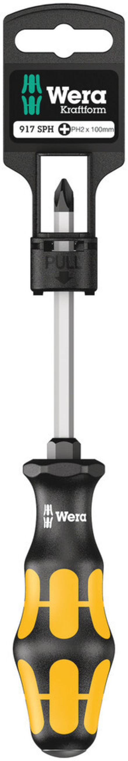 Tournevis pour vis cruciformes 917 SPH PH 1 x 80 mm Hang-Tag WERA - 05100075001