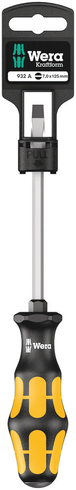 Tournevis pour vis à fente 932 A 1,2 x 7,0 x 125 mm Hang-Tag WERA - 05100086001